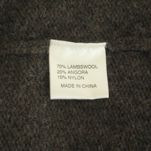 Orla Kiely Lambswool Angora Double Breasted Brown Floral Trim Sweater Cardigan S - Picture 6 of 6